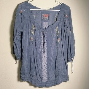 Johnny Was Embroidered Blouse